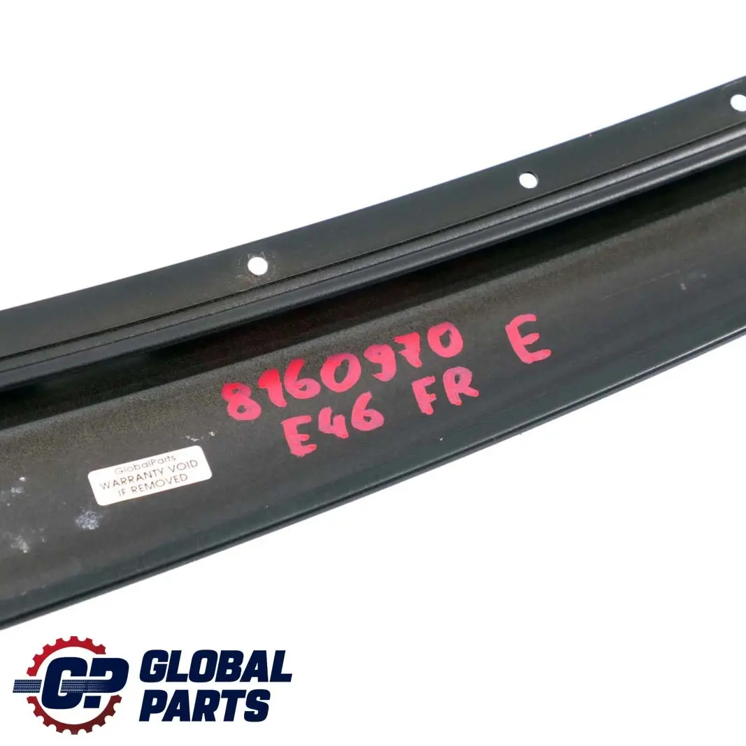 BMW 3 Series E46 Finisher Window Frame B-pillar Cover Front Right Door - SKU 8160970 - Part number 8160970