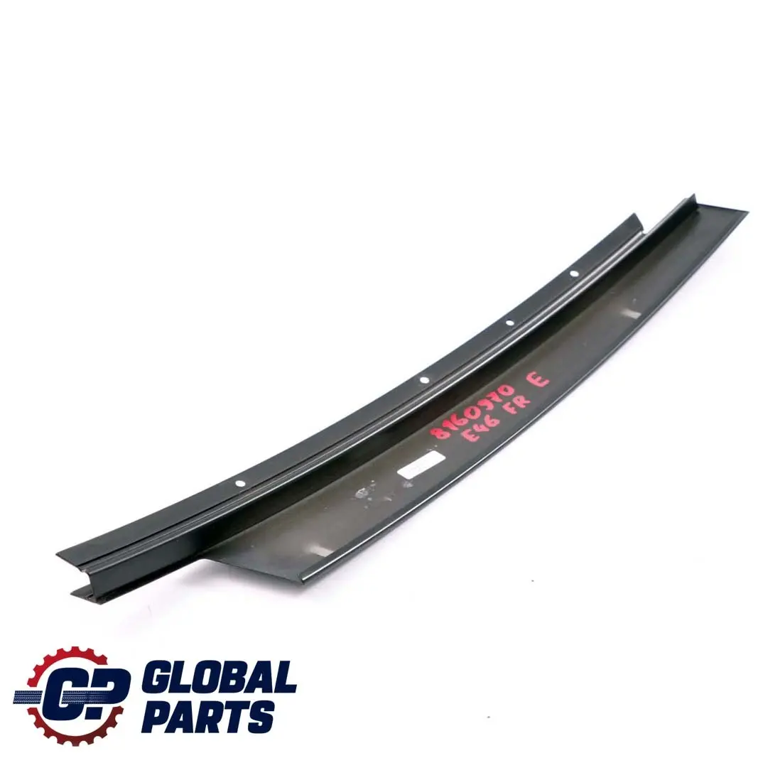 Finisher Window Frame B-pillar Cover Front Right Door to BMW 3 Series E46 with Part number 8160970 BMW 3 Series E46 Finisher Window Frame B-pillar Cover Front Right Door - SKU 8160970 - Part number 8160970