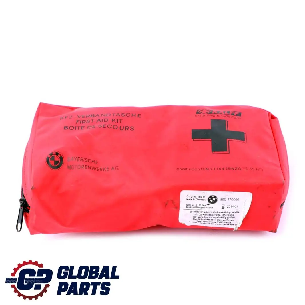 Botiquin De primeros auxilios universalBMW Bolsa roja 2 para con número de pieza 8163269 Botiquin De primeros auxilios universalBMW Bolsa roja 2 - SKU 8163269-2 - Número de pieza 8163269
