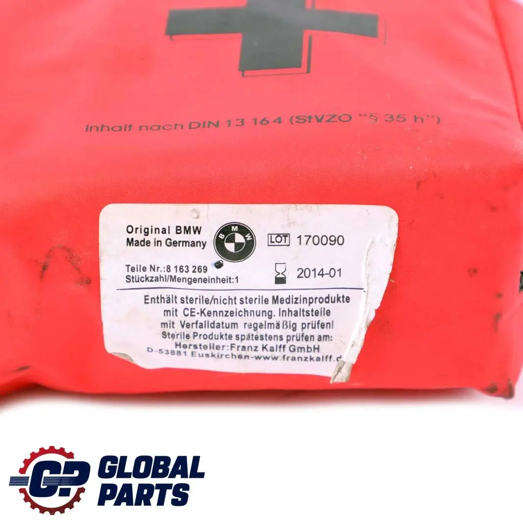 Universale Pronto Soccorso Set Borsa Rosso 5147 per BMW con numero di parte 8163269 BMW Universale Pronto Soccorso Set Borsa Rosso 5147 - SKU 8163269-2 - Numero di parte 8163269