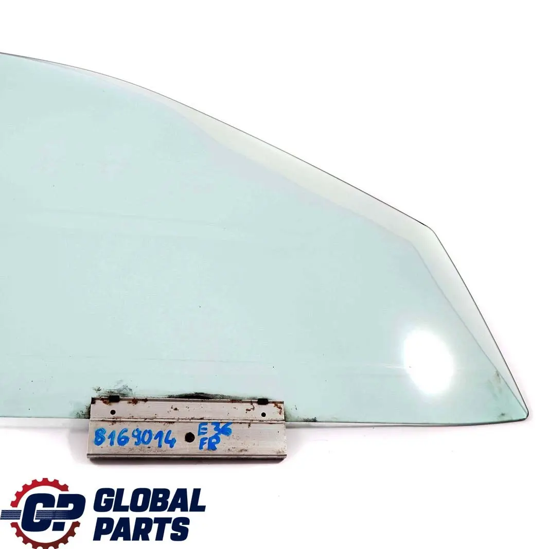 Delantero Derecho Puerta Verde Ventana Lateral AS2 para BMW E36 Berlina Touring con número de pieza 8169014 BMW E36 Berlina Touring Delantero Derecho Puerta Verde Ventana Lateral AS2 - SKU 8169014 - Número de pieza 8169014