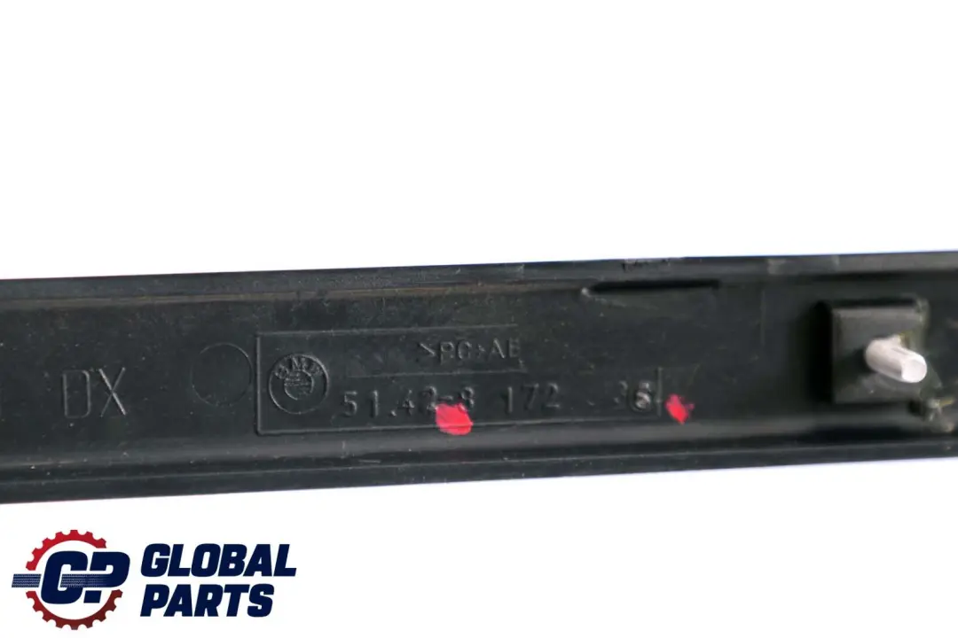 Decor Strip Trim Cover Door Rear Right O/S to BMW 5 Series E39 with Part number 8172036 BMW 5 Series E39 Decor Strip Trim Cover Door Rear Right O/S - SKU 8172036 - Part number 8172036