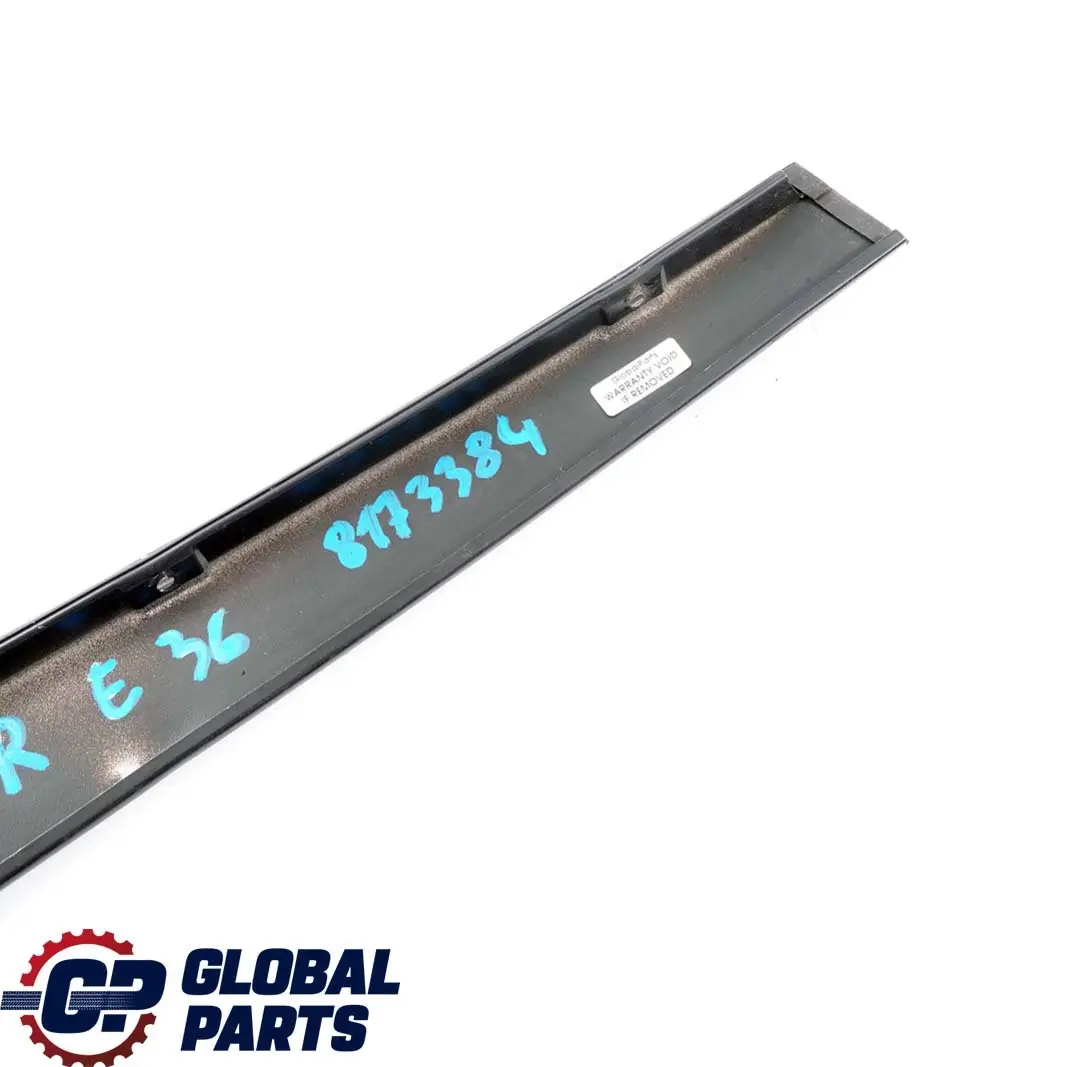 BMW 3 Series E36 Saloon Front Right O/S Window Finisher Trim B-Pillar Black - SKU 8173384 - Part number 8173384