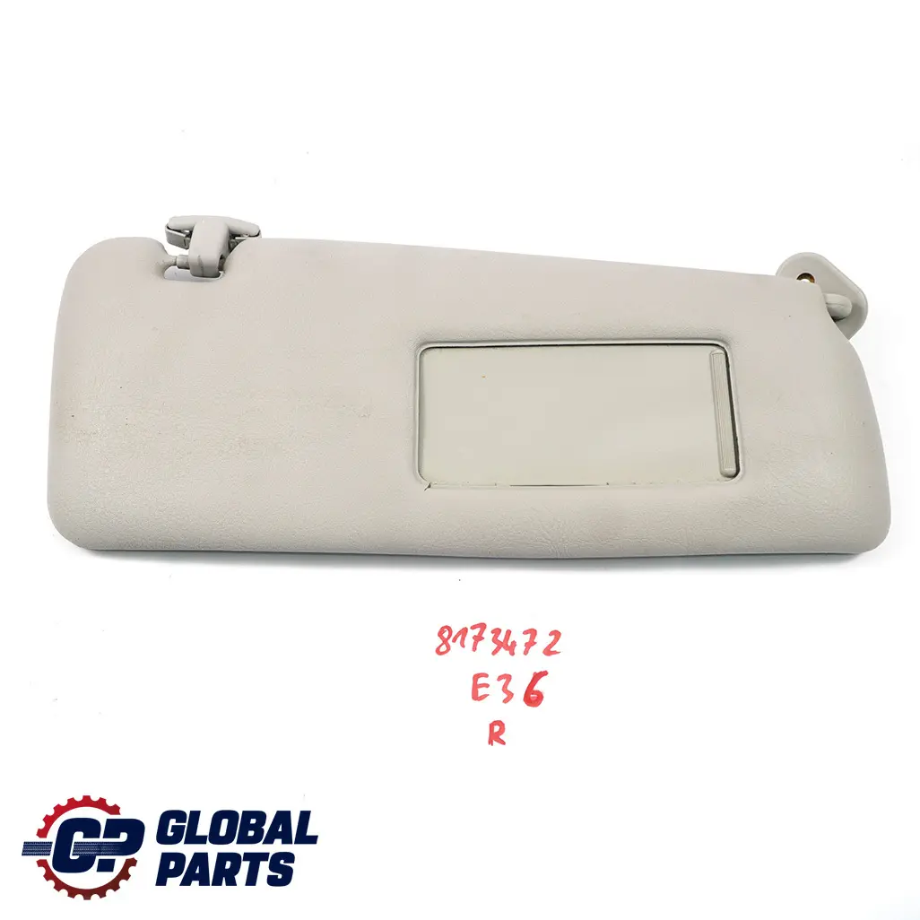 Parasoleil Avec Miroir Retroviseur Droite Gris Clair pour BMW 3 E36 à propos du numéro de pièce 8173472 BMW 3 E36 Parasoleil Avec Miroir Retroviseur Droite Gris Clair - SKU 8173472 - Numéro de pièce 8173472