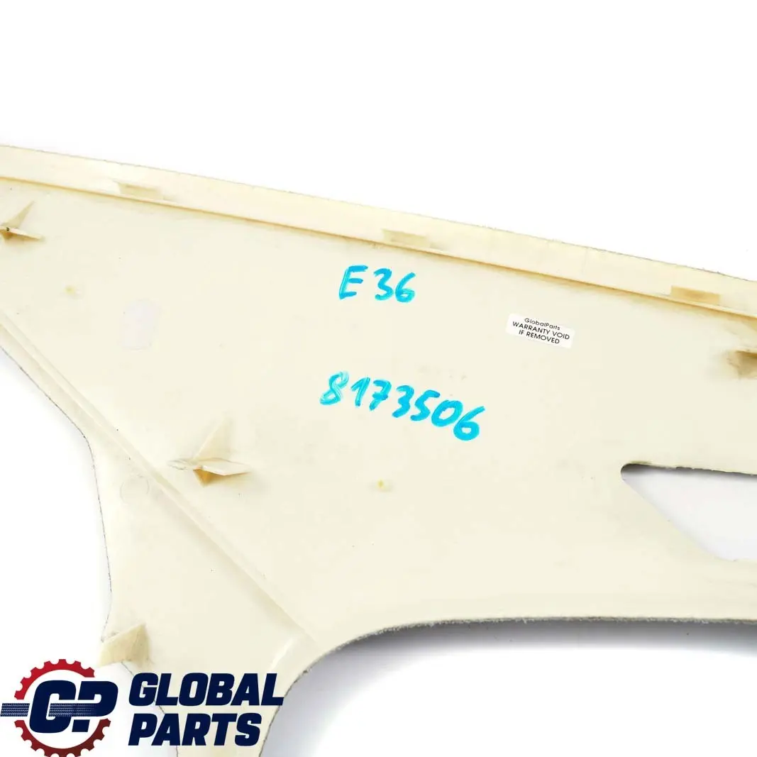 BMW E36 Saloon Trim Cover Panel C-Pillar Rear Right O/S Top Grey - SKU 8173506 - Part number 8173506