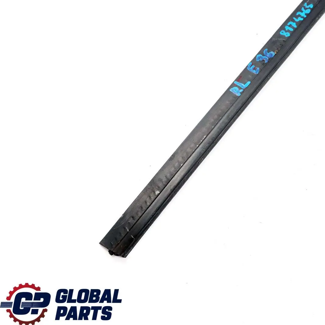Door Inner Weatherstrip Rear Left Black N/S to BMW 3 Series E36 Saloon Touring with Part number 8174765 BMW 3 Series E36 Saloon Touring Door Inner Weatherstrip Rear Left Black N/S - SKU 8174765 - Part number 8174765