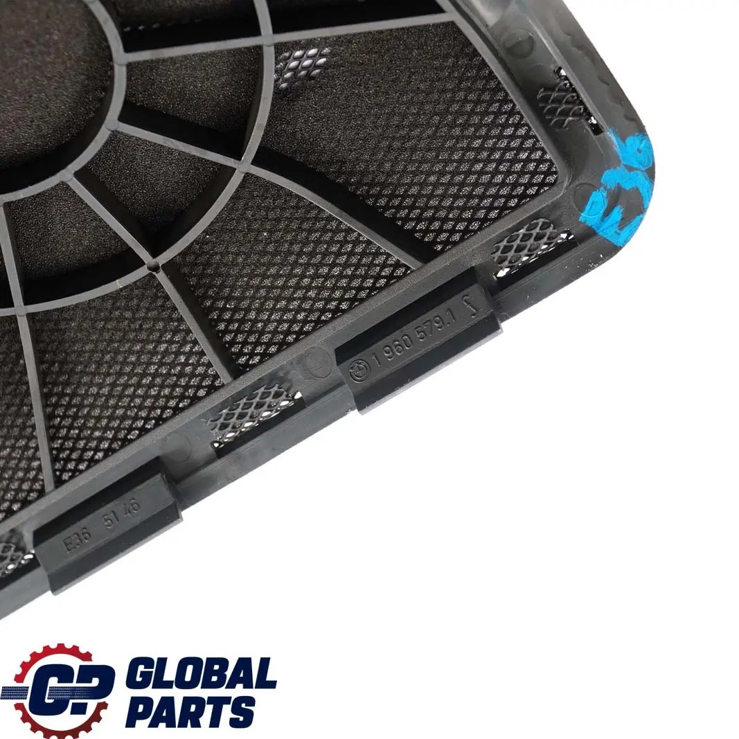 Loudspeaker Grill Rack Rear Left N/S Anthracite to BMW 3 Series E36 Cover with Part number 1960579 BMW 3 Series E36 Cover Loudspeaker Grill Rack Rear Left N/S Anthracite - SKU 8174977 - Part number 1960579