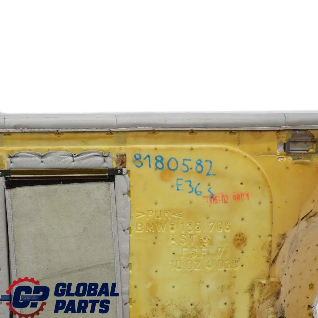 Rücksitz Innenrücksitzbank Lehne Bezug Leder Montana Grau für BMW 3 E36 Limousine mit Teilenummer 8180582 BMW 3 E36 Limousine Rücksitz Innenrücksitzbank Lehne Bezug Leder Montana Grau - SKU 8180582 - Teilenummer 8180582