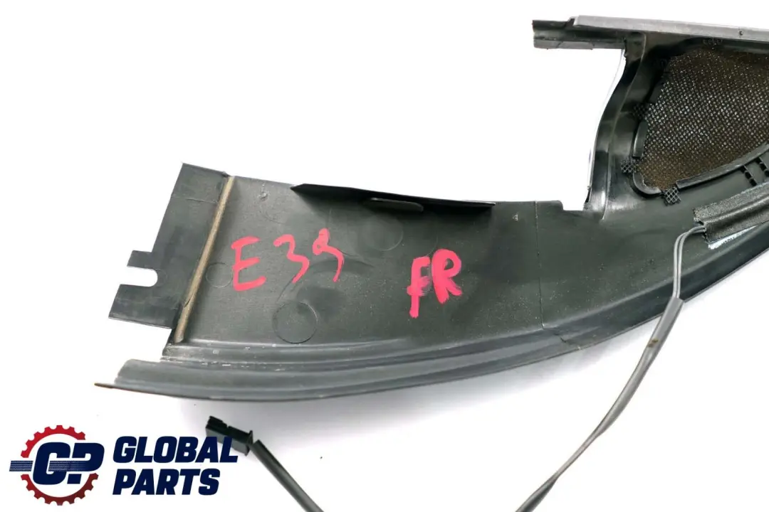 BMW E39 Front Door Window Frame Trim Cover Black Right O/S - SKU 8183732 - Part number 8183732
