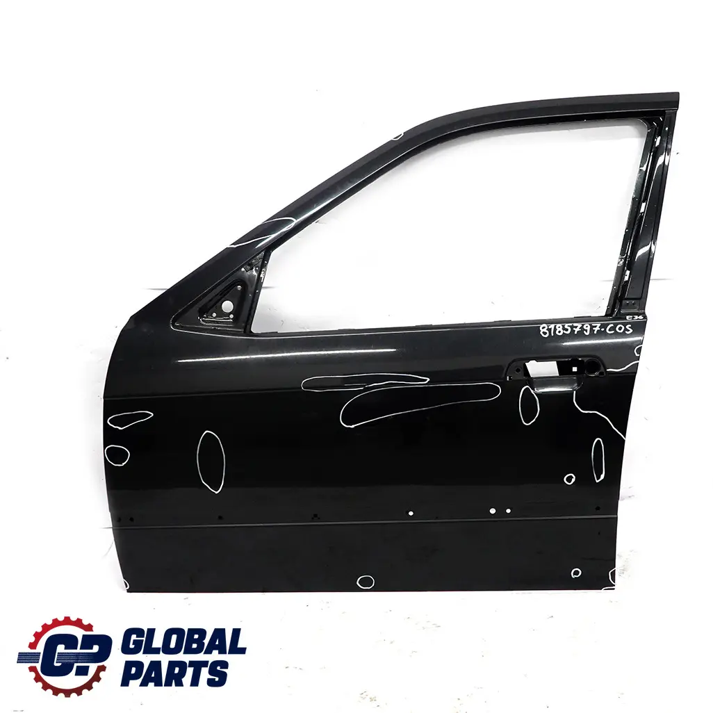 Tür Vorne Links Cosmosschwarz Metallic - 303 für BMW 3 E36 Limousine Touring mit Teilenummer 8185797 BMW 3 E36 Limousine Touring Tür Vorne Links Cosmosschwarz Metallic - 303 - SKU 8185797-COS - Teilenummer 8185797