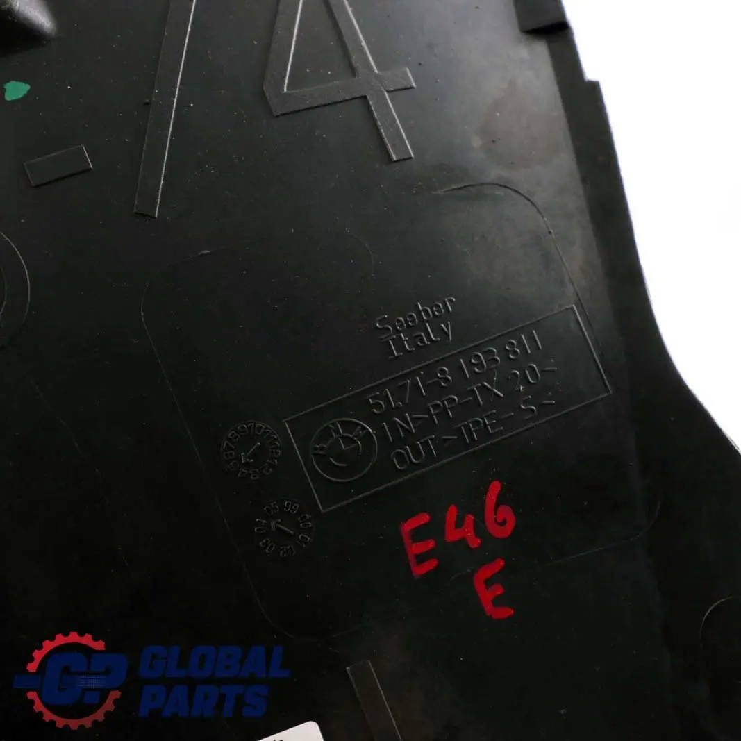 BMW 3 E46 Saloon Touring Front Left N/S Wheel Arch Front Section Housing Cover - SKU 8193811 - Part number 8193811