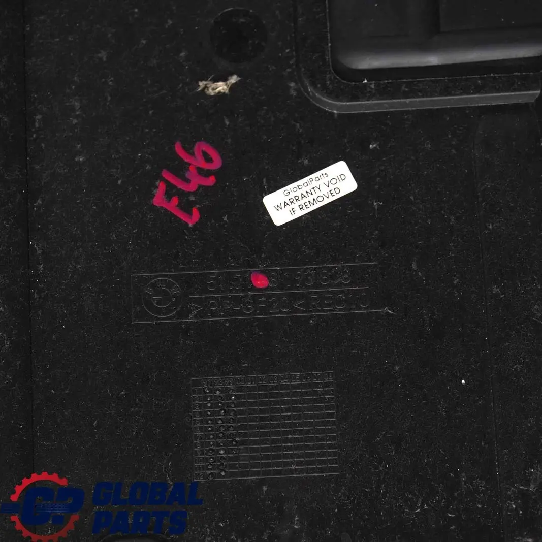 BMW E46 Osłona pokrywa silnika pod silnik benzyna - SKU 8193818 - Numer Części 8193818
