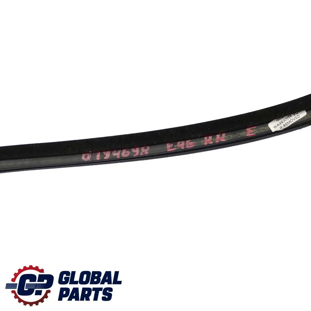 Door Weatherstrip Rear Seal Sealing Gasket Right O/S to BMW 3 Series E46 Saloon with Part number 8194698 BMW 3 Series E46 Saloon Door Weatherstrip Rear Seal Sealing Gasket Right O/S - SKU 8194698 - Part number 8194698