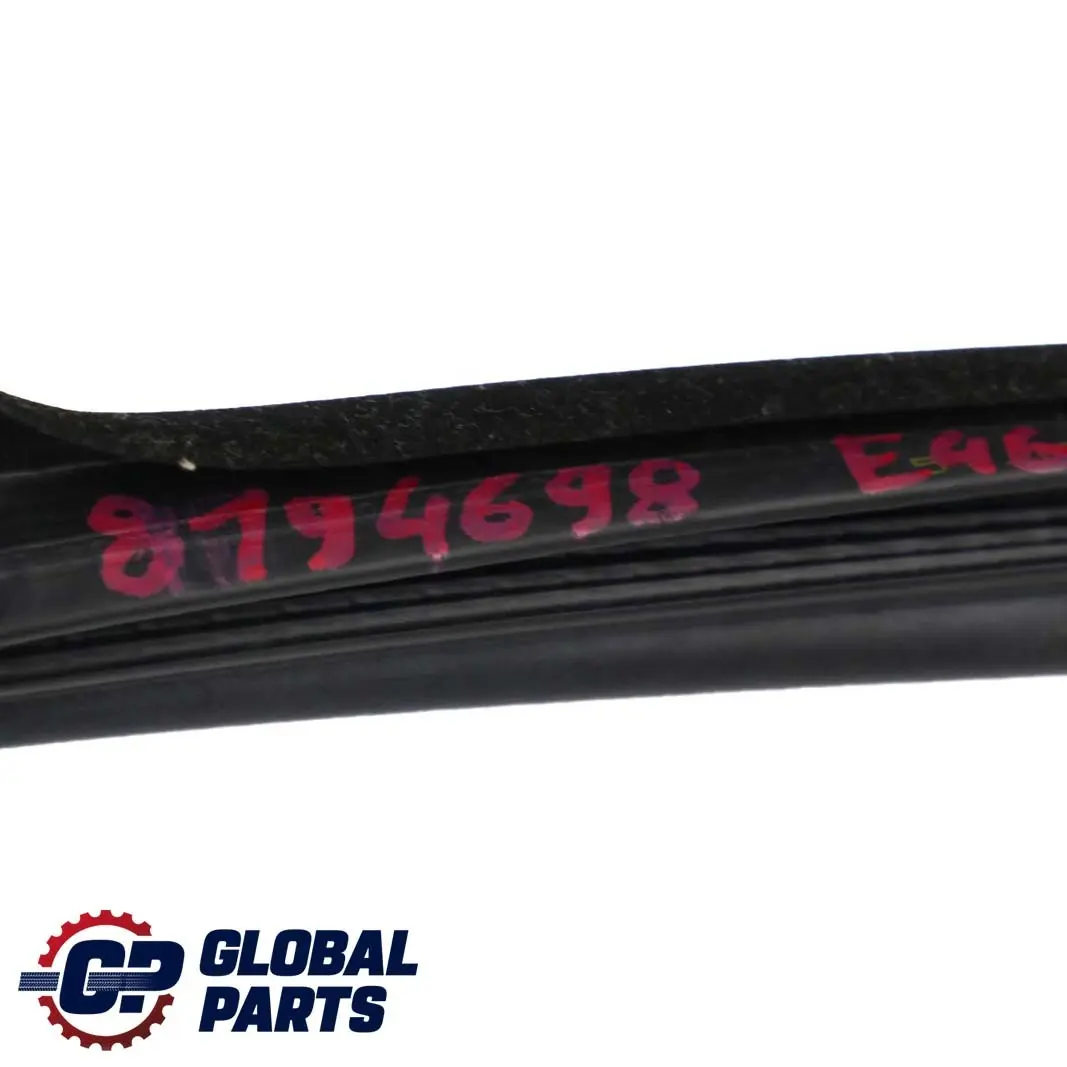 BMW 3 Series E46 Saloon Door Weatherstrip Rear Seal Sealing Gasket Right O/S - SKU 8194698 - Part number 8194698