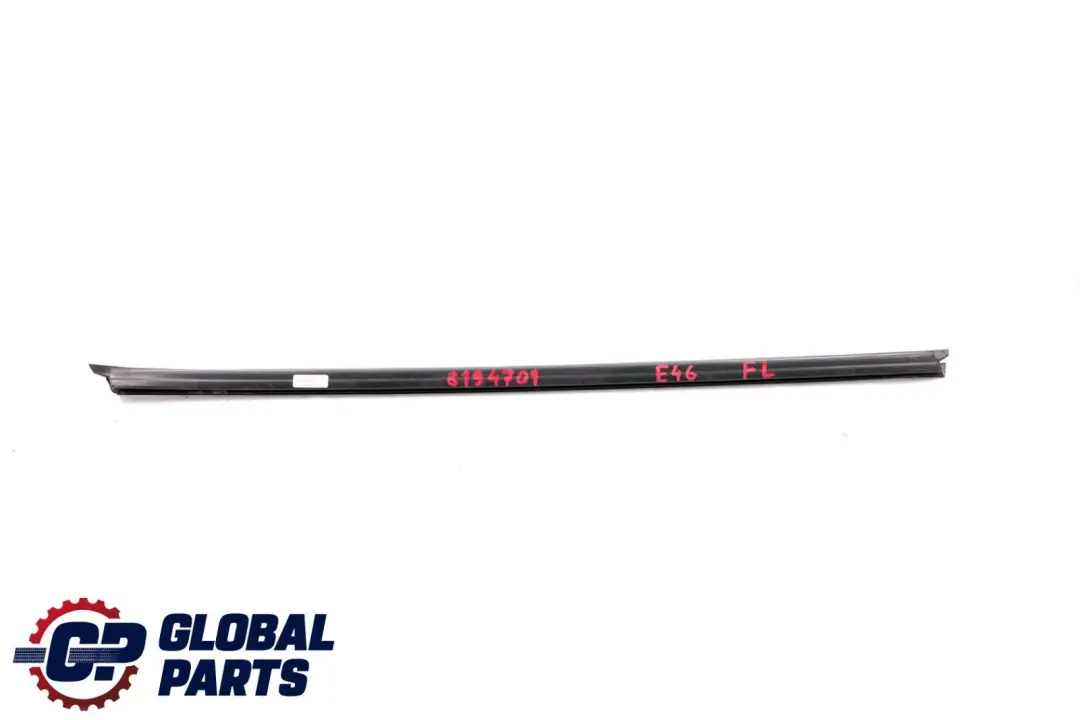 BMW E46 Front Left Door Inner Window Channel Cover N/S - SKU 8194701 - Part number 8194701