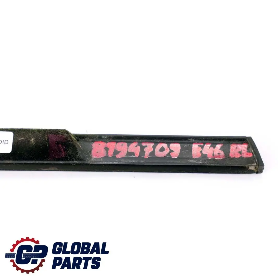 Left Door Outer Weatherstrip Window N/S to BMW E46 Saloon Rear with Part number 8194709 BMW E46 Saloon Rear Left Door Outer Weatherstrip Window N/S - SKU 8194709 - Part number 8194709