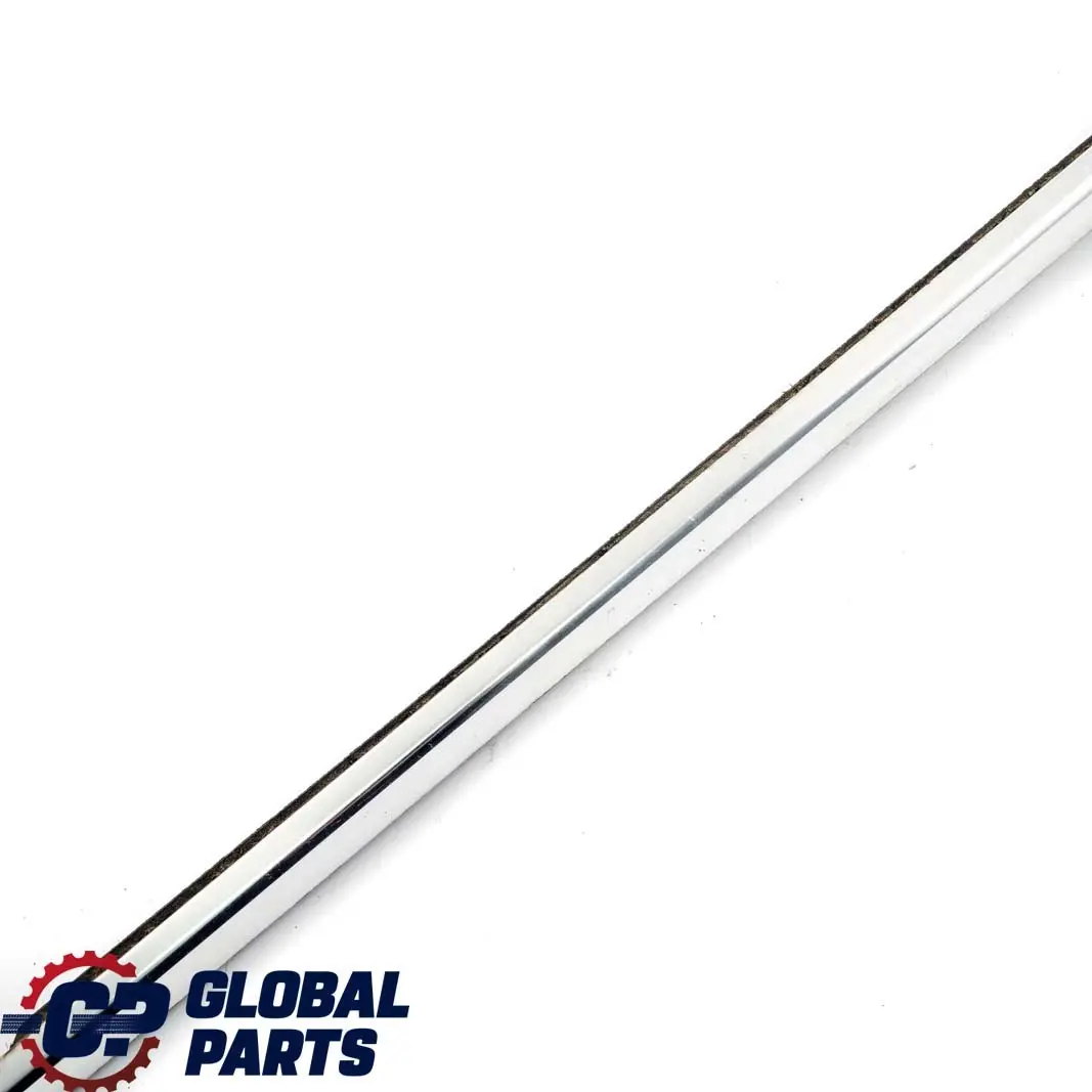 Left Door N/S Outer Weatherstrip Chrome to BMW E46 Rear with Part number 8194759 BMW E46 Rear Left Door N/S Outer Weatherstrip Chrome - SKU 8194759 - Part number 8194759
