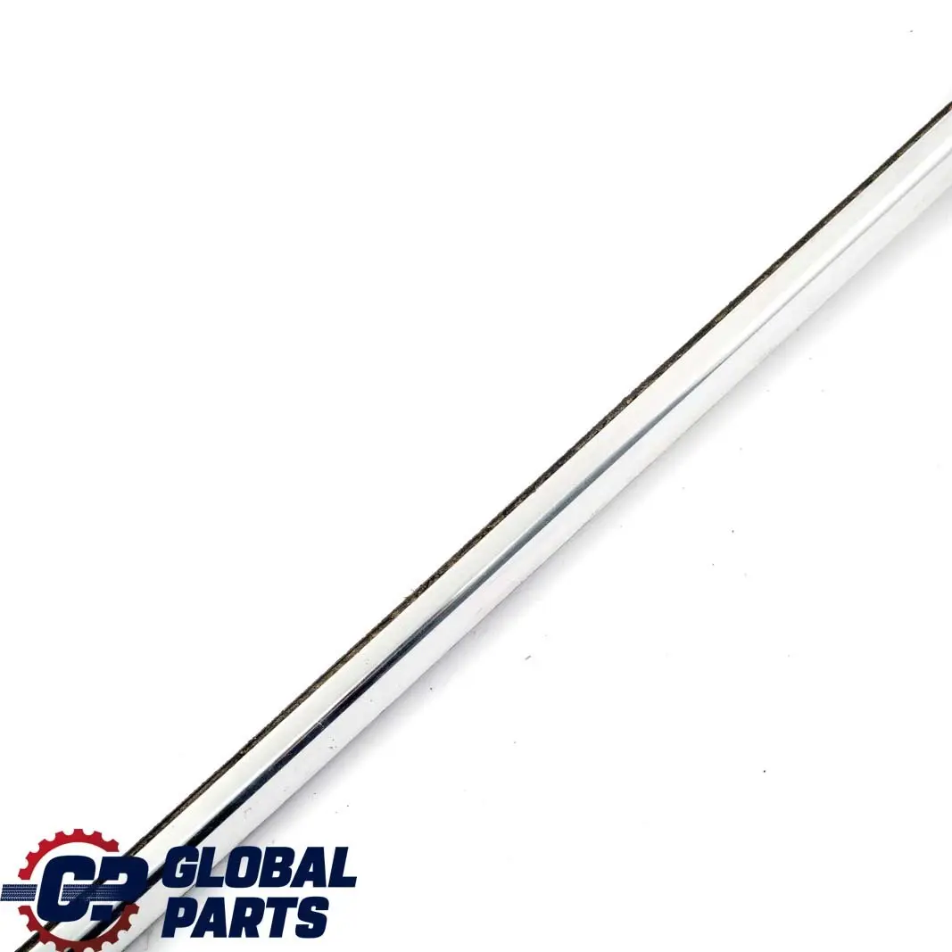 Left Door N/S Outer Weatherstrip Chrome to BMW E46 Rear with Part number 8194759 BMW E46 Rear Left Door N/S Outer Weatherstrip Chrome - SKU 8194759 - Part number 8194759