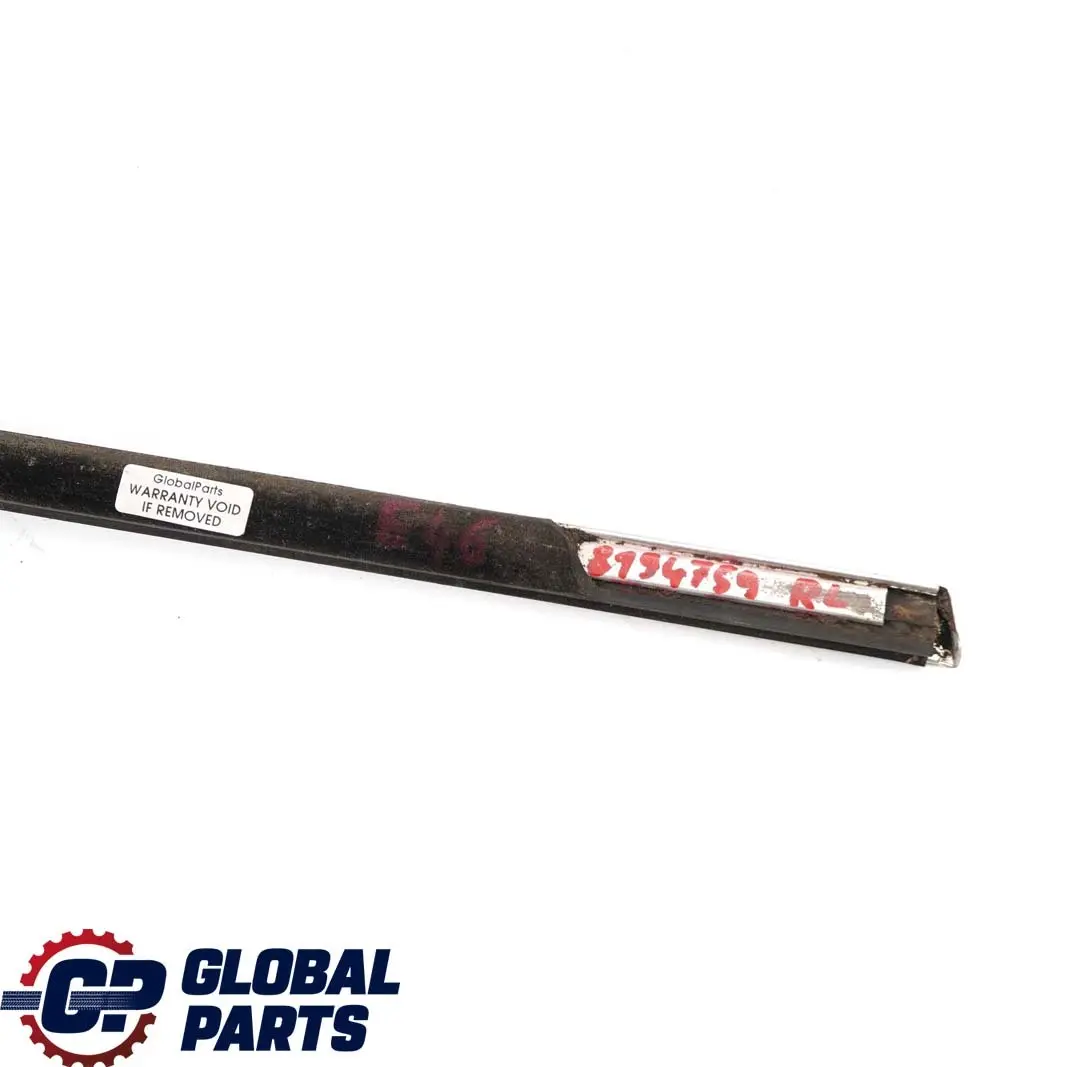 BMW E46 Puerta Trasera Izquierda Burlete Exterior Cromado - SKU 8194759 - Número de pieza 8194759
