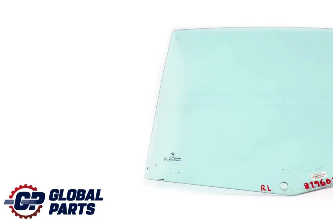 Left Door Green Side Window AS2 N/S to BMW 3 Series E46 Rear with Part number 8196027 BMW 3 Series E46 Rear Left Door Green Side Window AS2 N/S - SKU 8196027 - Part number 8196027