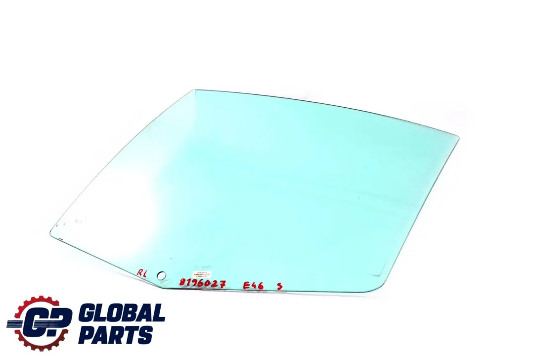 BMW 3 Series E46 Rear Left Door Green Side Window AS2 N/S - SKU 8196027 - Part number 8196027