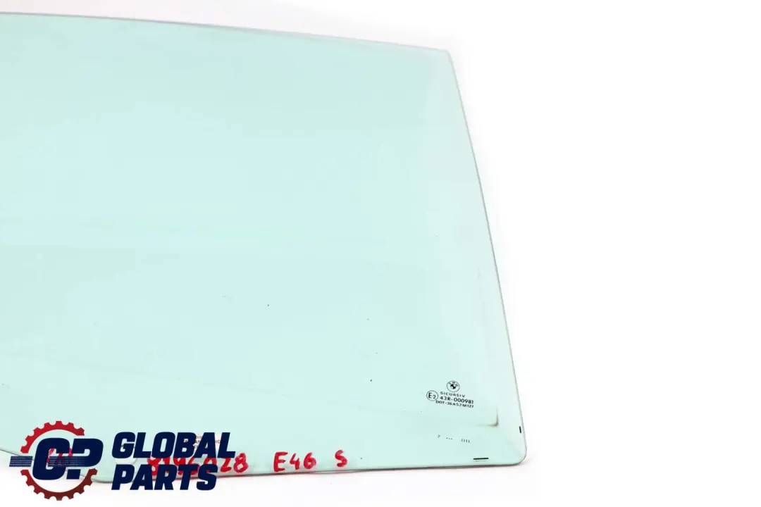 BMW 3 Series E46 Rear Right Door Green Side Window AS2 O/S - SKU 8196028 - Part number 8196028