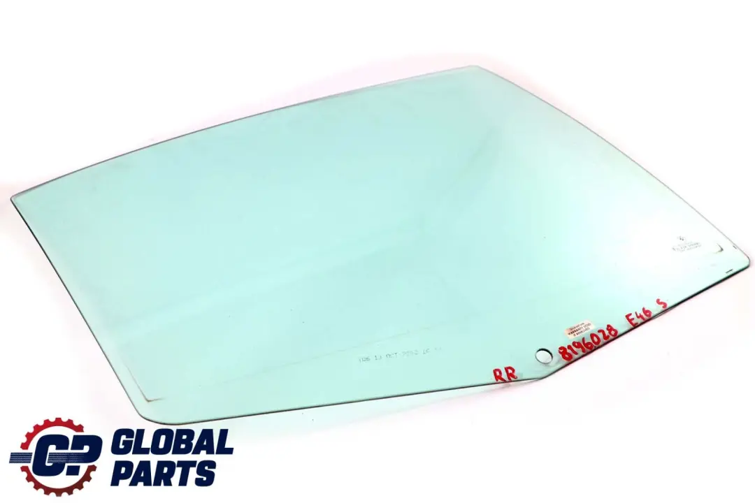 Finestrino Verde Portiera Posteriore Destra AS2 per BMW E46 con numero di parte 8196028 BMW E46 Finestrino Verde Portiera Posteriore Destra AS2 - SKU 8196028 - Numero di parte 8196028