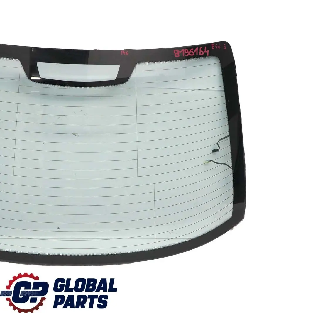 BMW 3 Series E46 Saloon Rear Tailgate Boot Trunk Lid Window Glass AS2 - SKU 8196164 - Part number 8196164