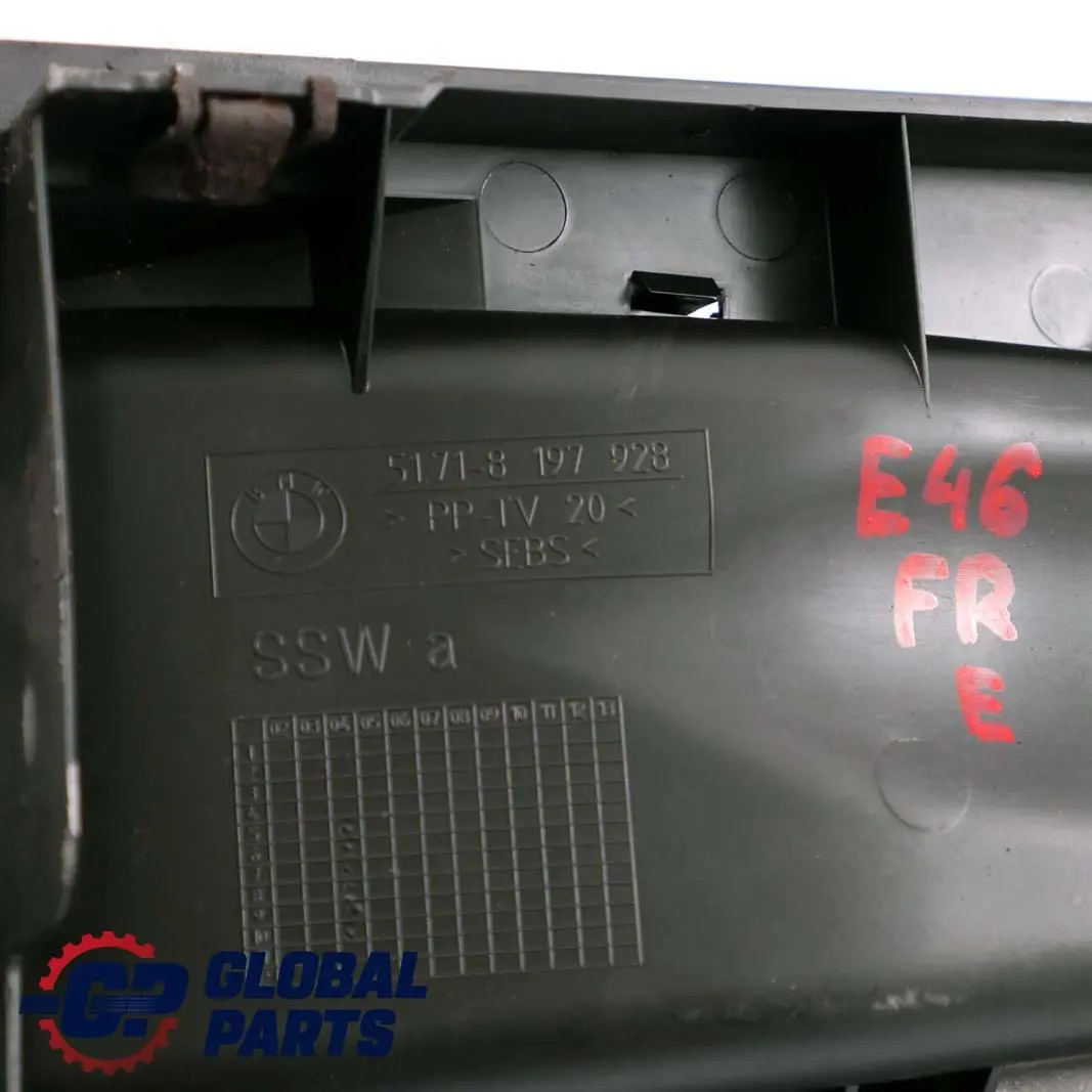 Prese D Aria Freno Anteriore Destra per BMW E46 Limousine Touring con numero di parte 8197928 BMW E46 Limousine Touring Prese D Aria Freno Anteriore Destra - SKU 8197928 - Numero di parte 8197928