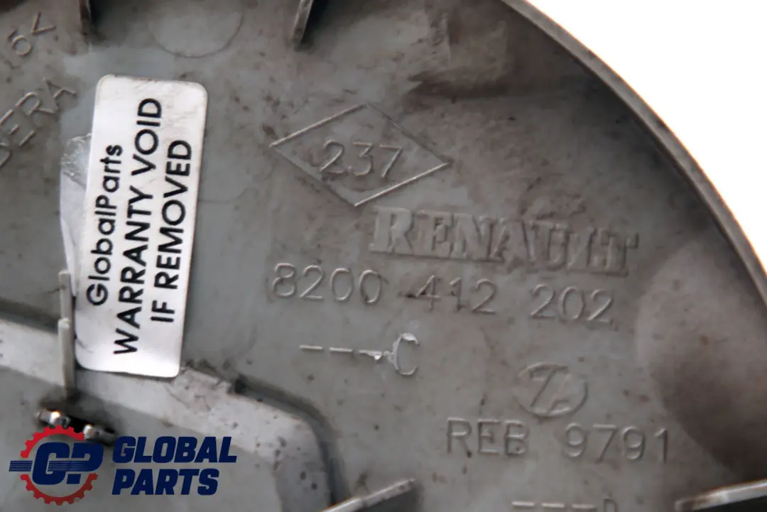Renault Megane Kubbera Center Cap Cover Wheel 8200938365 - SKU 8200412202 - Part number 8200412202