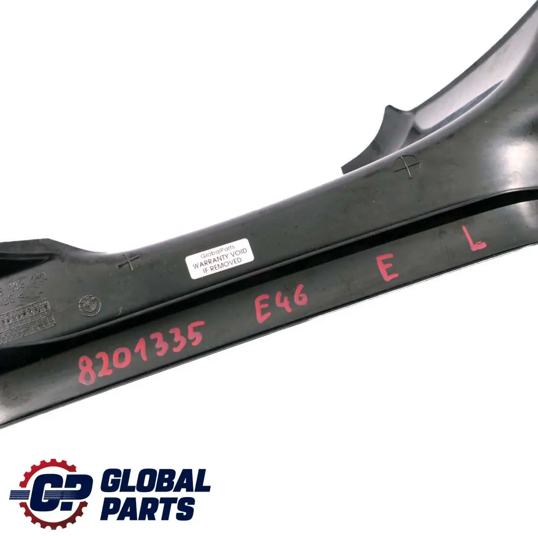 BMW 3 Series E46 Cover Strip Entrance Rear Left N/S Inner Trim Black - SKU 8201335 - Part number 8193791