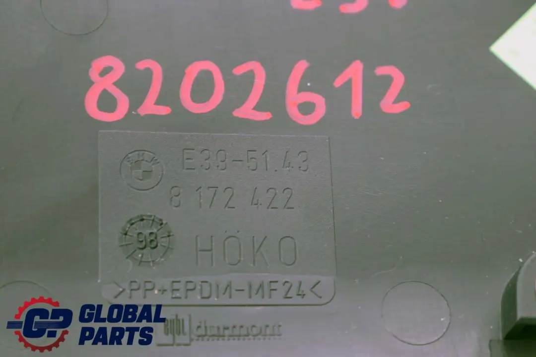 Verkleidung Säule Mitte Unten Rechts Schwarz für BMW 5 er E39 mit Teilenummer 8172422 BMW 5 er E39 Verkleidung Säule Mitte Unten Rechts Schwarz - SKU 8202612 - Teilenummer 8172422