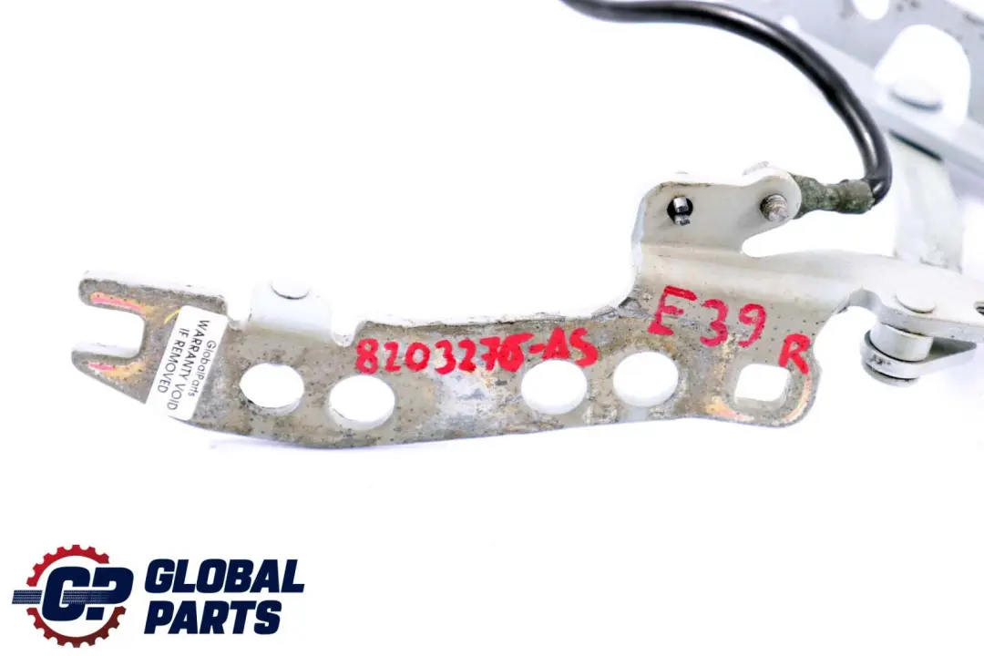 BMW 5 Series E39 Right O/S Engine Hood Hinge Bonnet Arktis Silber Arctic Silver - SKU 8203276-AS - Part number 8203276
