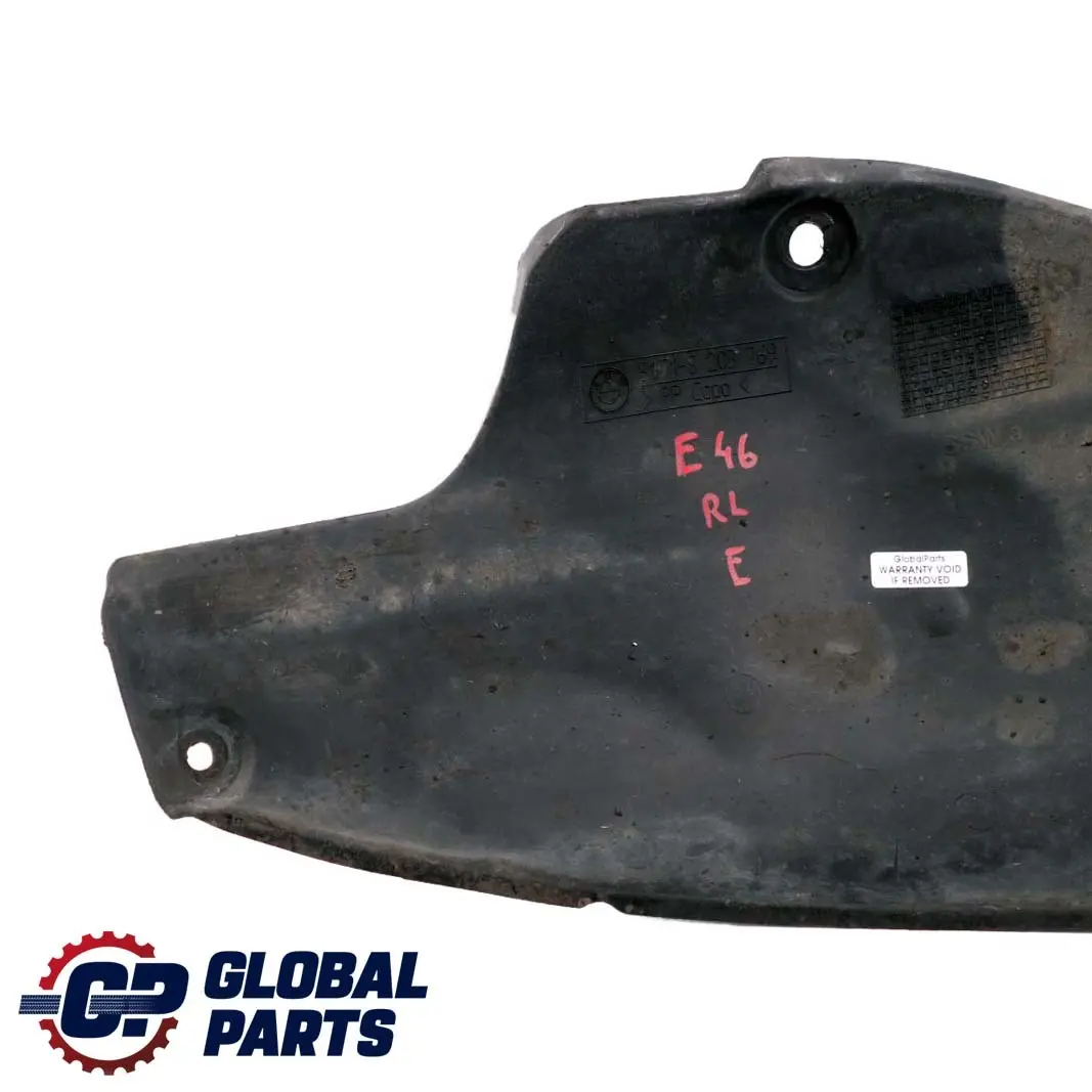 Trasera Izquierda Tapa Paso De Rueda Seccion Trasera para BMW E46 con número de pieza 8203769 BMW E46 Trasera Izquierda Tapa Paso De Rueda Seccion Trasera - SKU 8203769 - Número de pieza 8203769