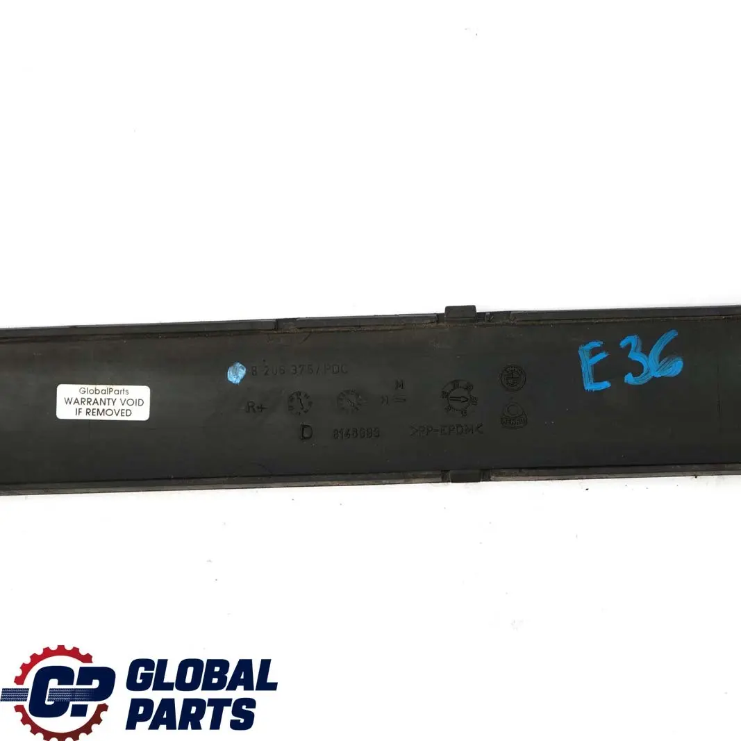 BMW E36 parachoques De La tira De proteccion trasera del panel De ajuste - SKU 8206375 - Número de pieza 8206375