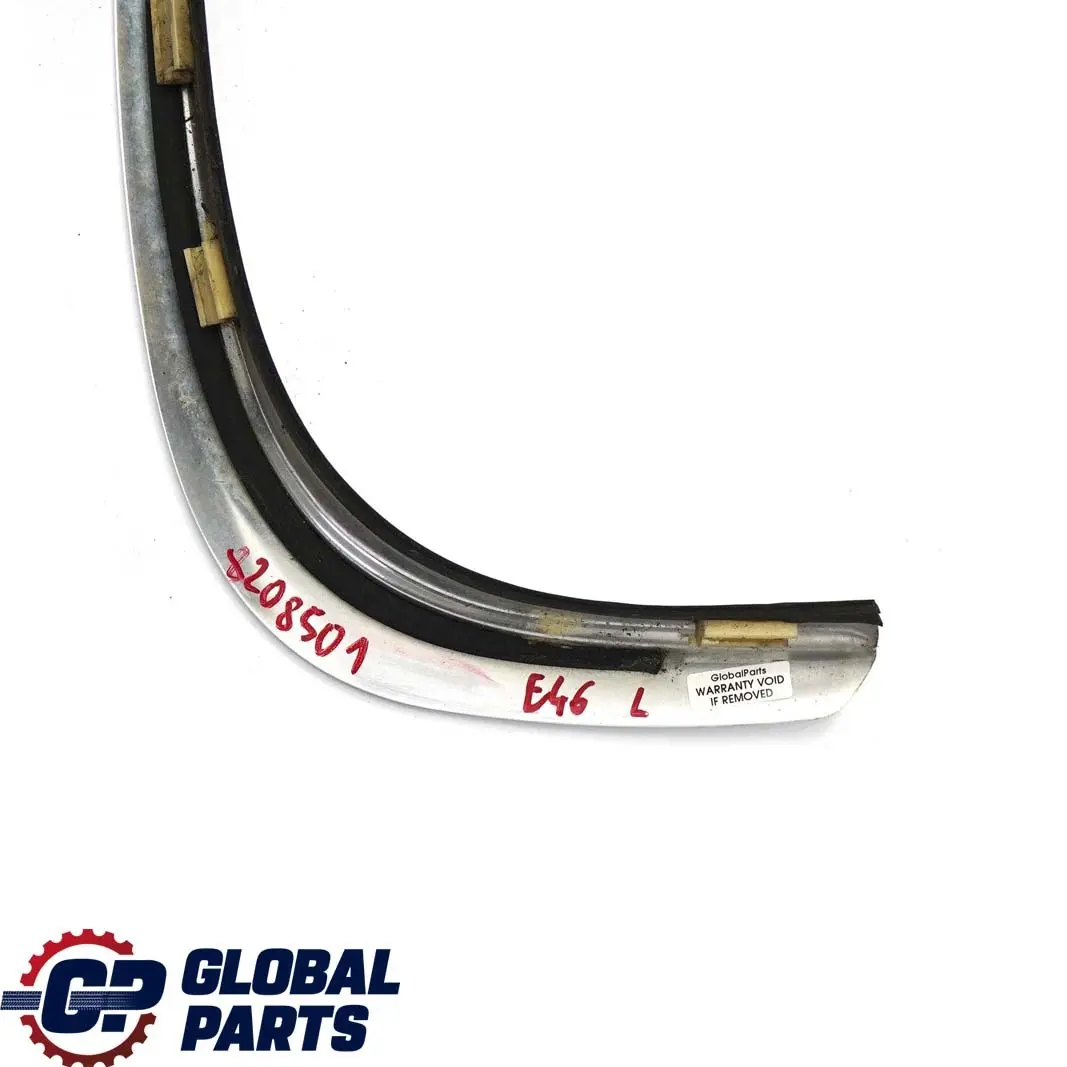 BMW 3 Series E46 Saloon Left Door N/S Roof Moulding Trim Strip Chrome - SKU 8208501 - Part number 8208501