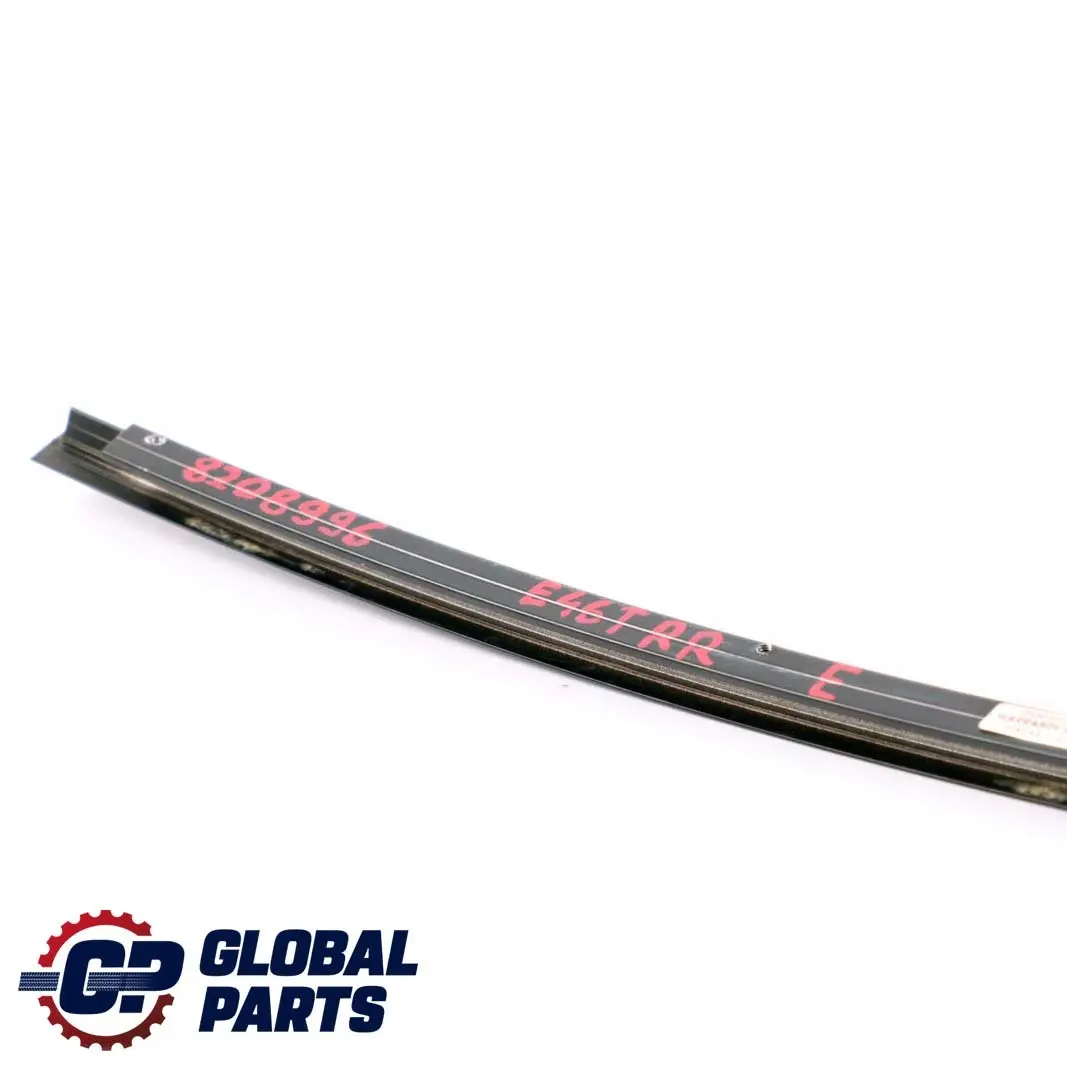 BMW 3 Series E46 Window Guide Web Cover Trim Black Rear Right O/S - SKU 8208996 - Part number 8208996