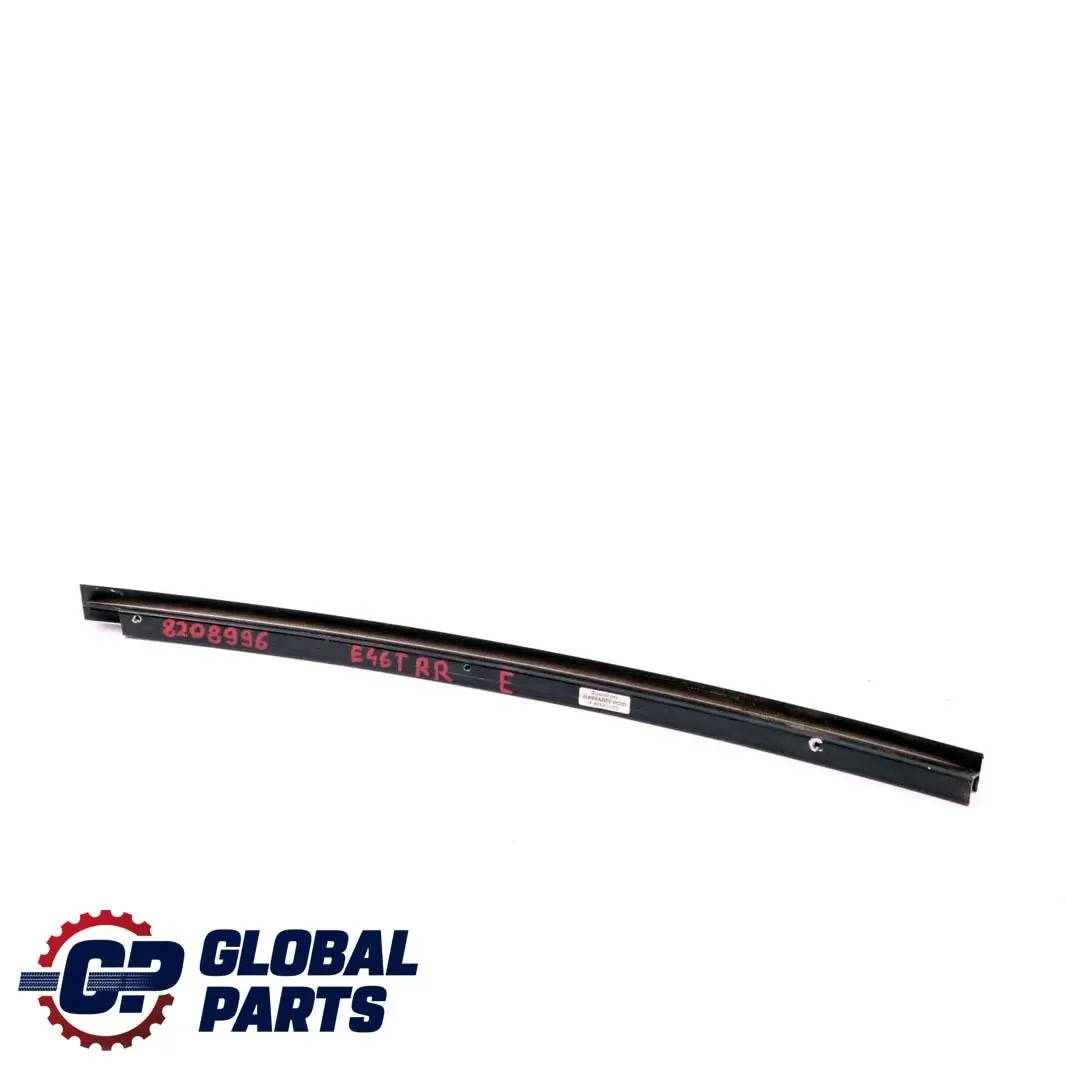 BMW 3 Series E46 Window Guide Web Cover Trim Black Rear Right O/S - SKU 8208996 - Part number 8208996