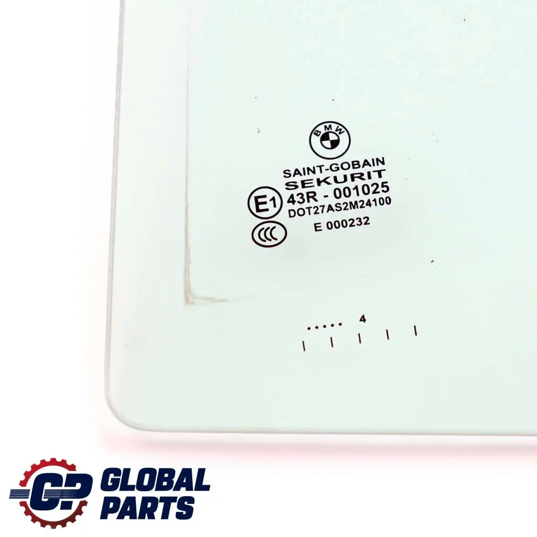 BMW E46 Touring Side Window Glass Green Door Rear Left N/S - SKU 8208997 - Part number 8208997