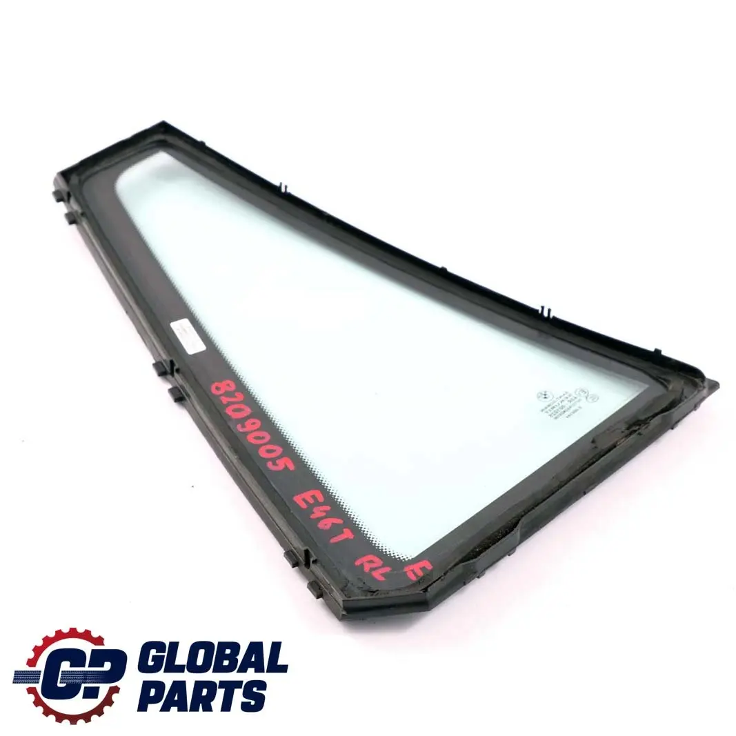 BMW 3 Series E46 Touring Side Fixed Window Glass Green Door Rear Left N/S AS2 - SKU 8209005 - Part number 8209005