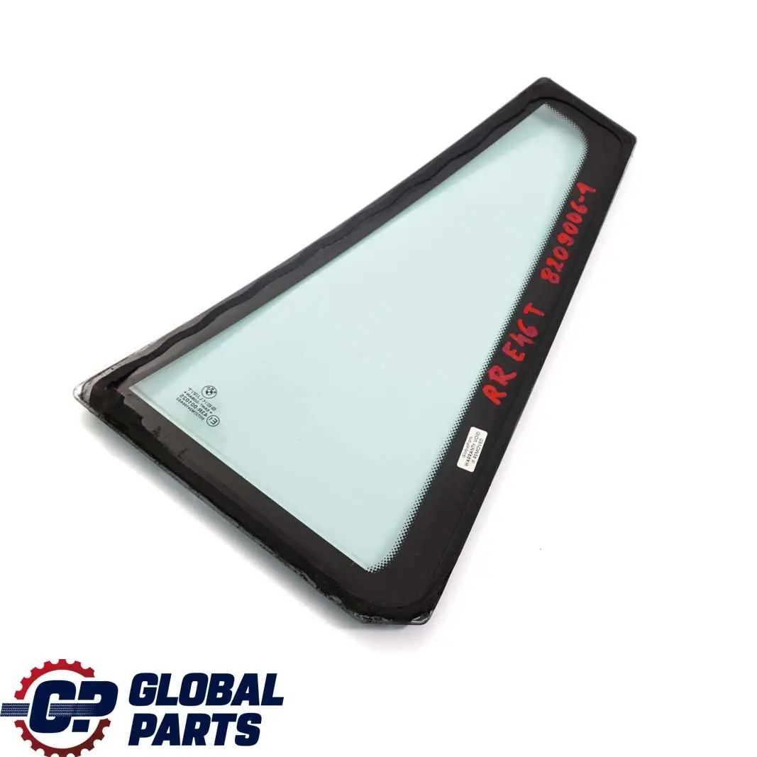 Side Fixed Window Glass Green Door Rear Right O/S AS2 to BMW E46 Touring with Part number 8209006 BMW E46 Touring Side Fixed Window Glass Green Door Rear Right O/S AS2 - SKU 8209006-1 - Part number 8209006