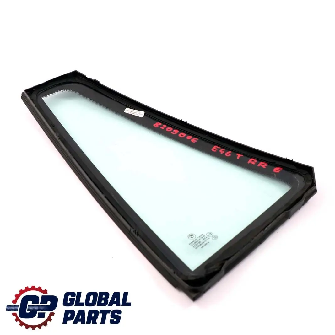 BMW 3 Series E46 Touring Side Fixed Window Glass Green Door Rear Right O/S AS2 - SKU 8209006 - Part number 8209006