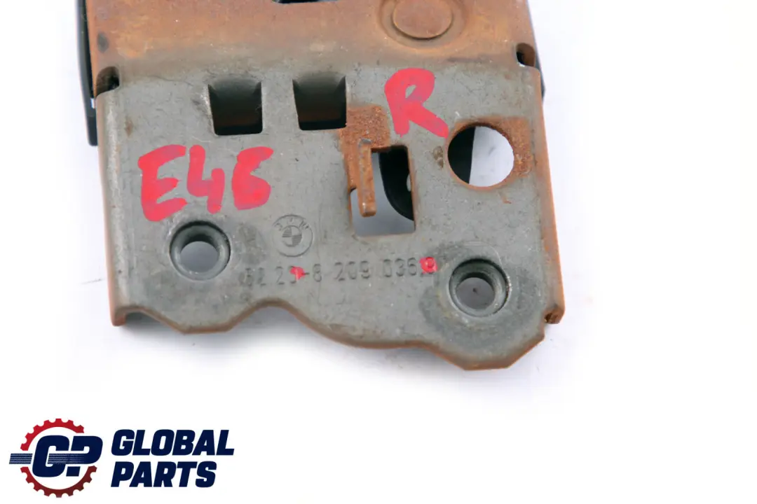 BMW E46 Catch Asiento Trasero Marco Derecho - SKU 8209036 - Número de pieza 8209036
