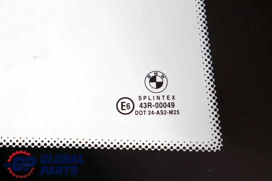 BMW E46 Coupe Szyba Boczna Wentylacyjna Zielona Prawa Tylna Tył AS2 - SKU 8209404 - Numer Części 8209404