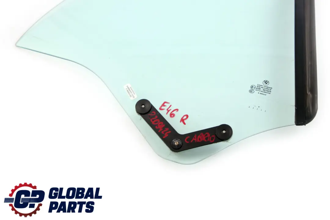 Reihe E46 Cabrio Seitenscheibe Grün Tür Hinten Rechts für BMW 3 mit Teilenummer 8209424 BMW 3 Reihe E46 Cabrio Seitenscheibe Grün Tür Hinten Rechts - SKU 8209424 - Teilenummer 8209424