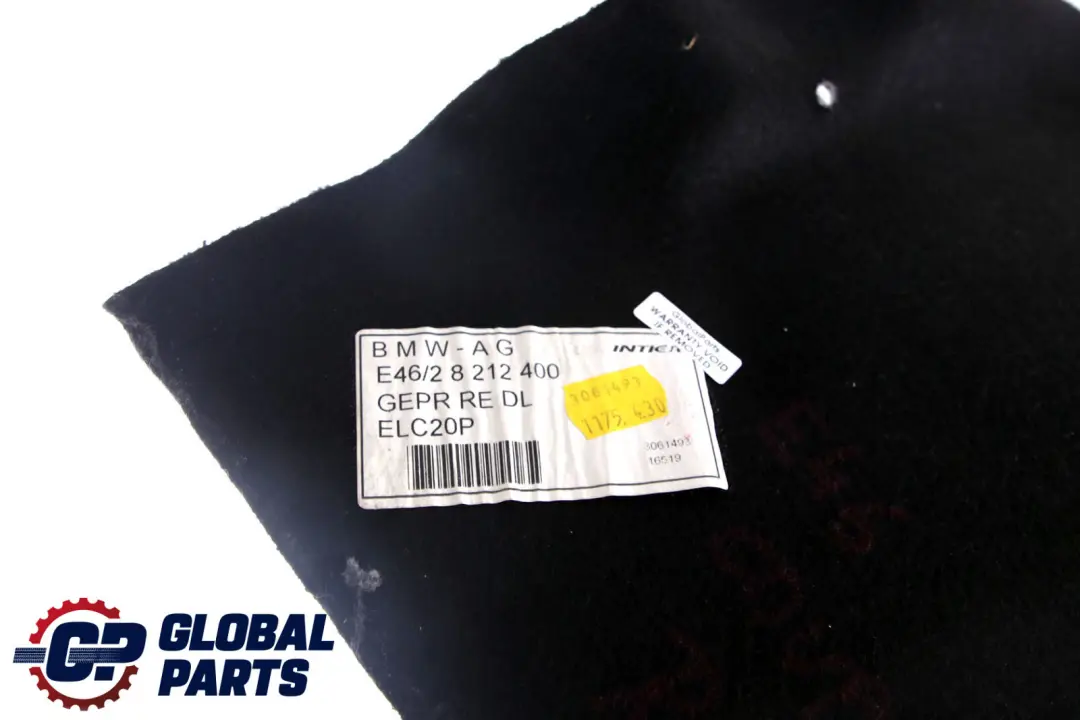 Panneau plancher avec moquette coffre bagages garniture droit pour BMW E46 à propos du numéro de pièce 8212400 BMW E46 Panneau plancher avec moquette coffre bagages garniture droit - SKU 8212400 - Numéro de pièce 8212400