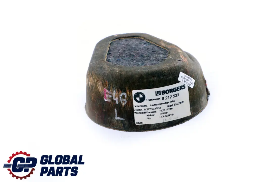 BMW 3 Series E46 Rear Left N/S Door Audio Cover Loudspeaker - SKU 8212533 - Part number 8212533