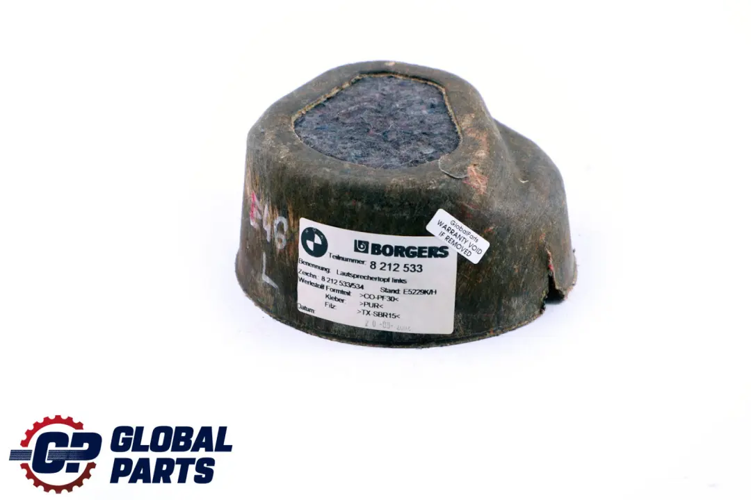 Haut-Parleur Stereo Arriere Gauche pour BMW E46 à propos du numéro de pièce 8212533 BMW E46 Haut-Parleur Stereo Arriere Gauche - SKU 8212533 - Numéro de pièce 8212533