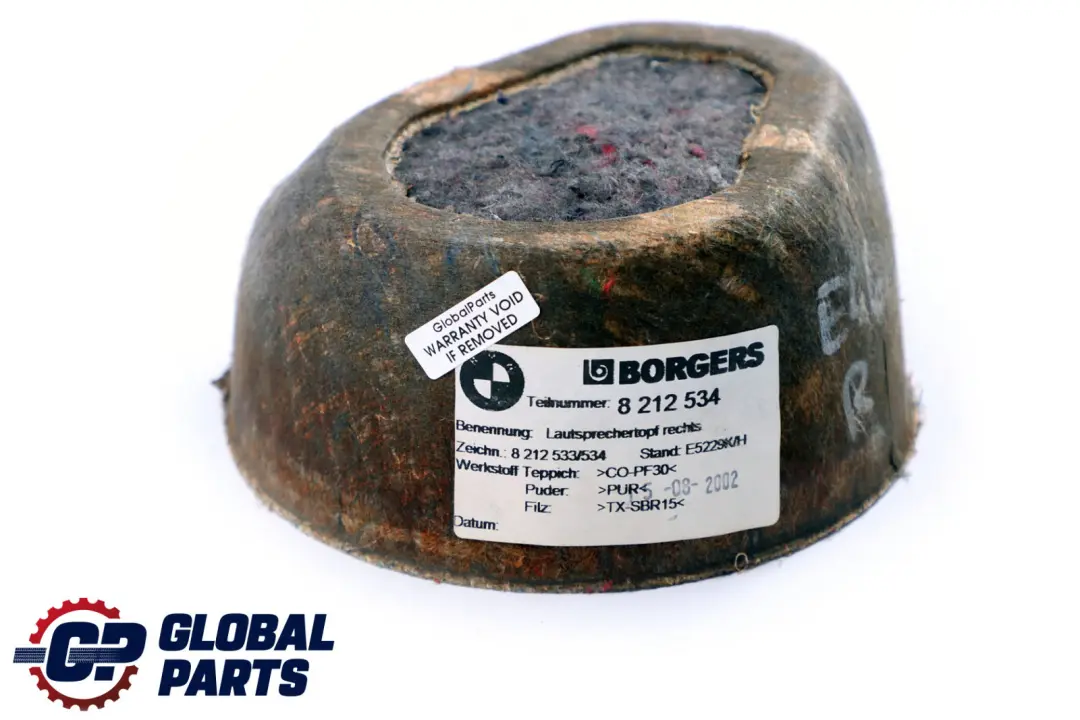 Haut-Parleur Stereo Arriere Droite pour BMW E46 à propos du numéro de pièce 8212534 BMW E46 Haut-Parleur Stereo Arriere Droite - SKU 8212534 - Numéro de pièce 8212534