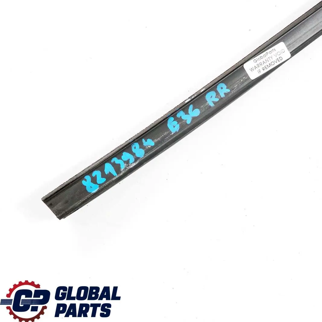 BMW Serie 3 E36 Berlina Guía Ventana Puerta Trasera Derecha Junta Goma - SKU 8213984 - Número de pieza 8213984
